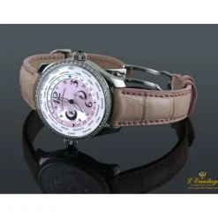 GIRARD PERREGAUX World time acero y diamantes automatico señora