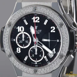 HUBLOT Big bang acero y diamantes