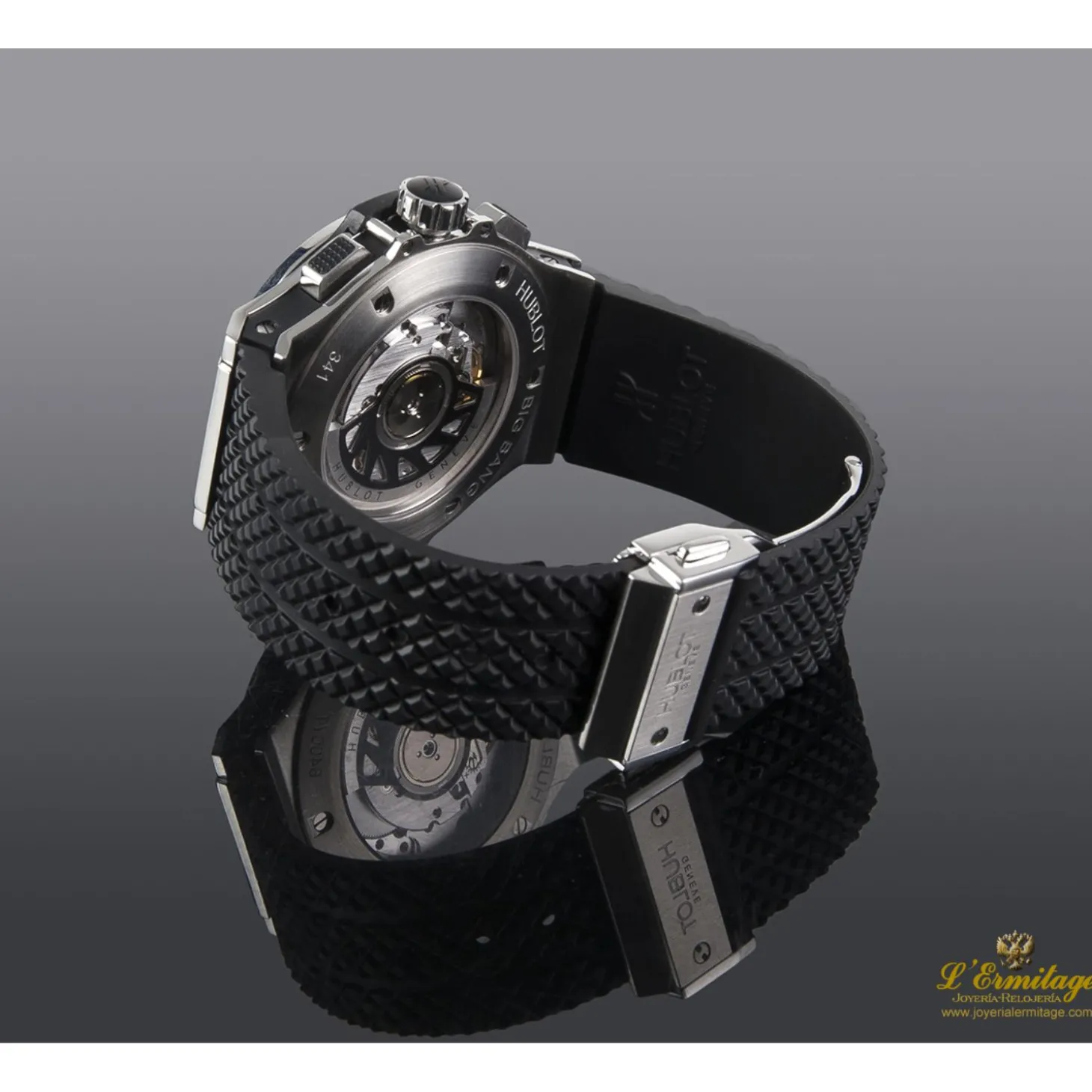 HUBLOT Big bang acero y diamantes