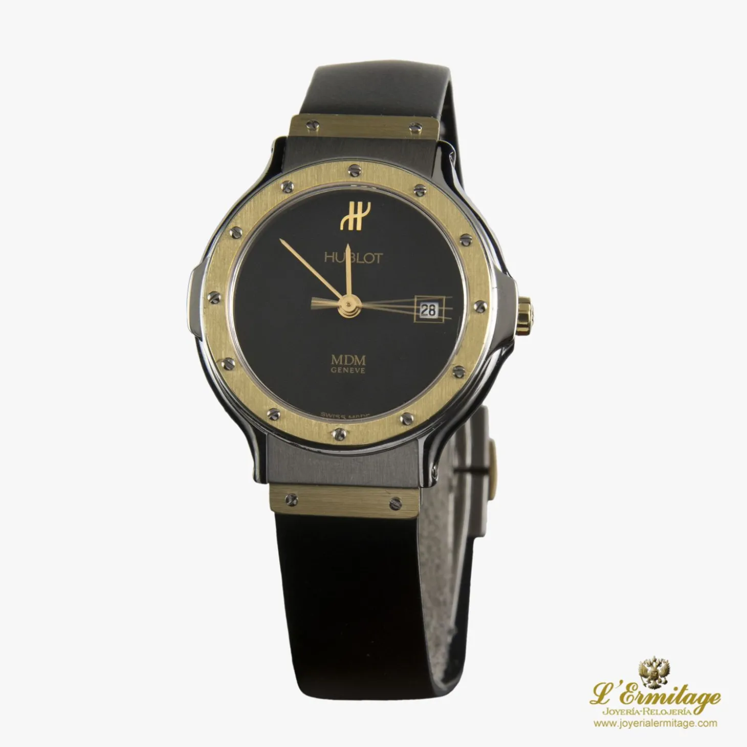 HUBLOT Classic acero y oro cuarzo señora