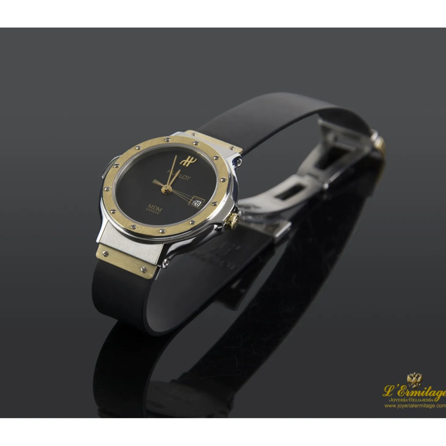 HUBLOT Classic acero y oro cuarzo señora