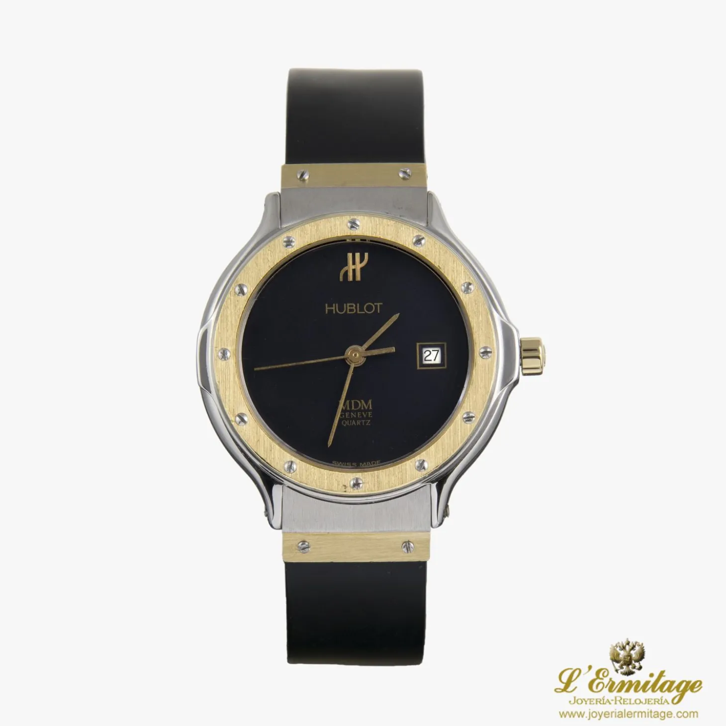 HUBLOT Classic acero y oro cuarzo señora