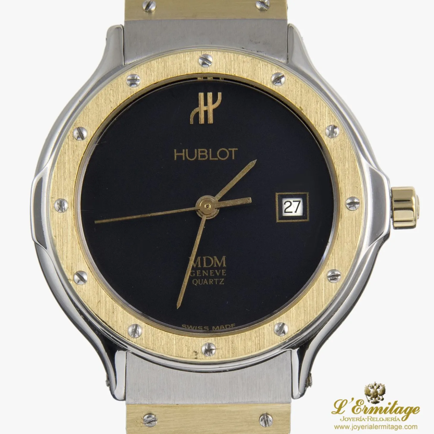 HUBLOT Classic acero y oro cuarzo señora