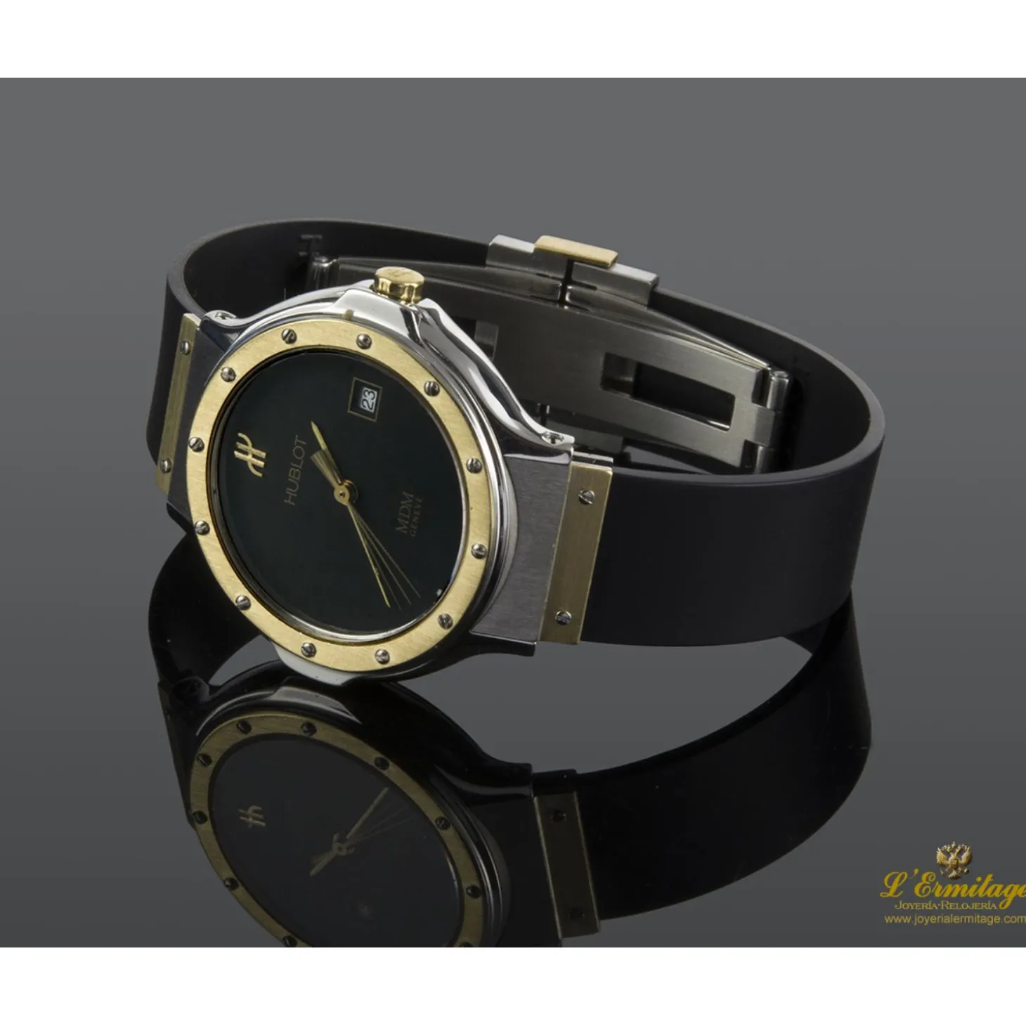 HUBLOT Classic acero y oro cuarzo señora