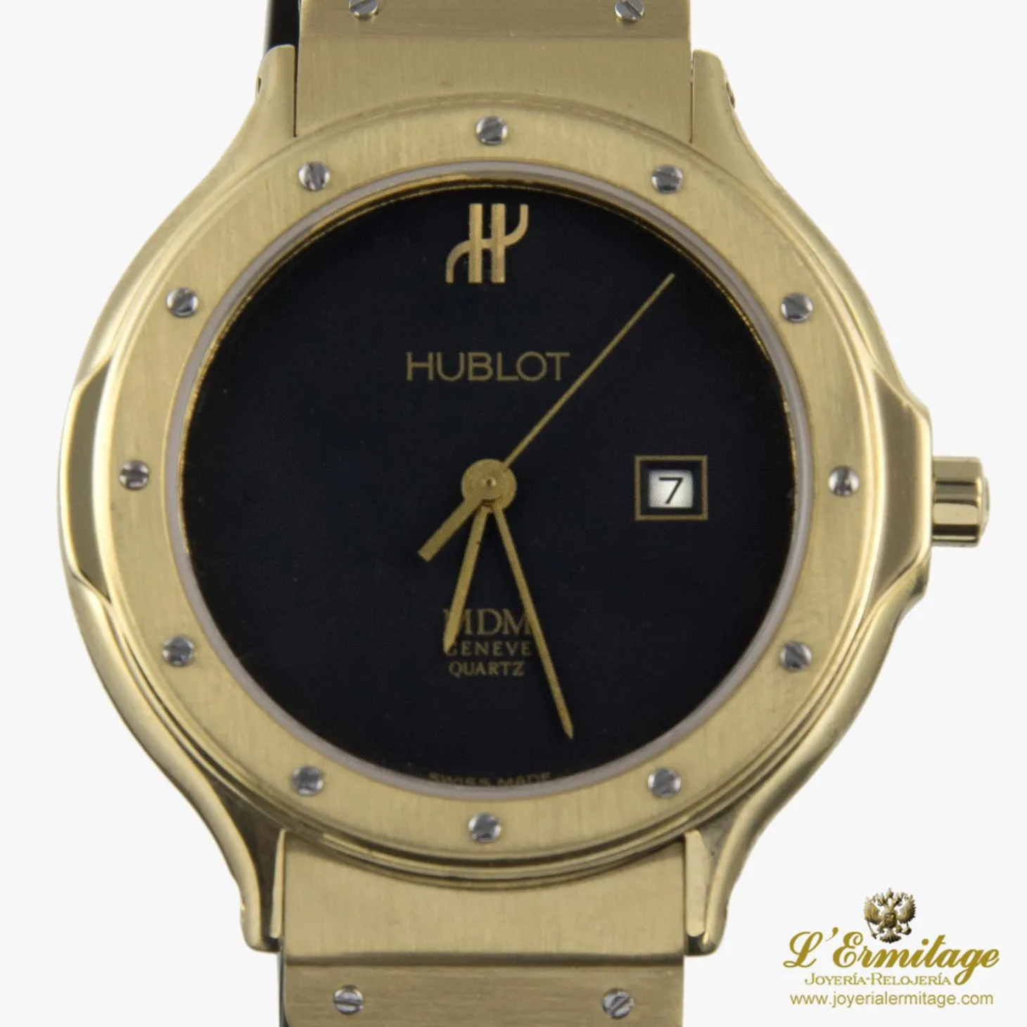 HUBLOT Classic oro amarillo cuarzo cadete