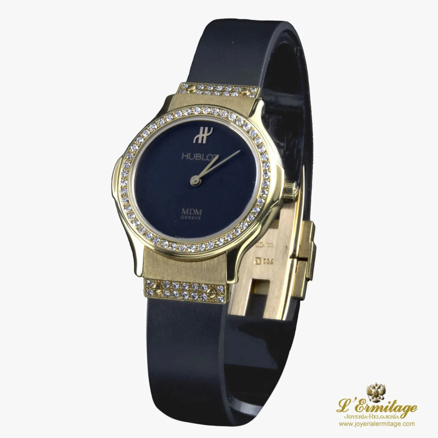 HUBLOT Classic oro amarillo y diamantes cuarzo señora