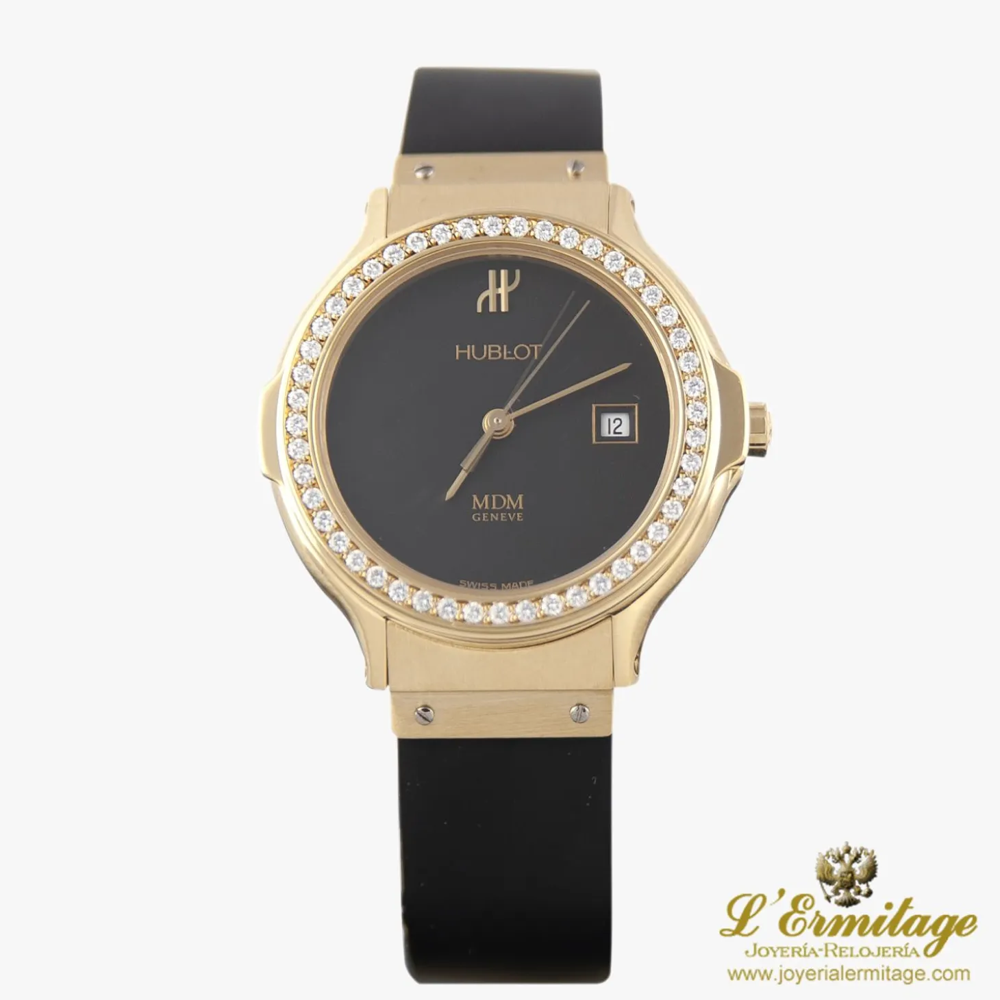HUBLOT Classic señora oro amarillo y diamantes.