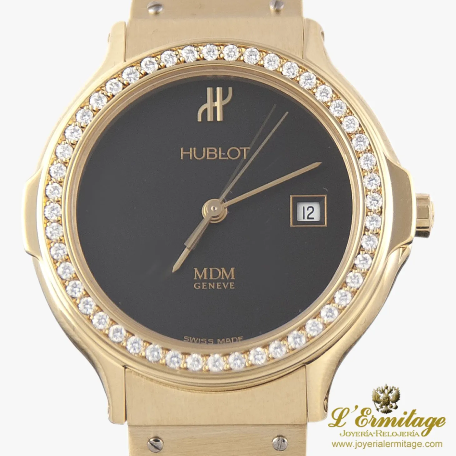 HUBLOT Classic señora oro amarillo y diamantes.