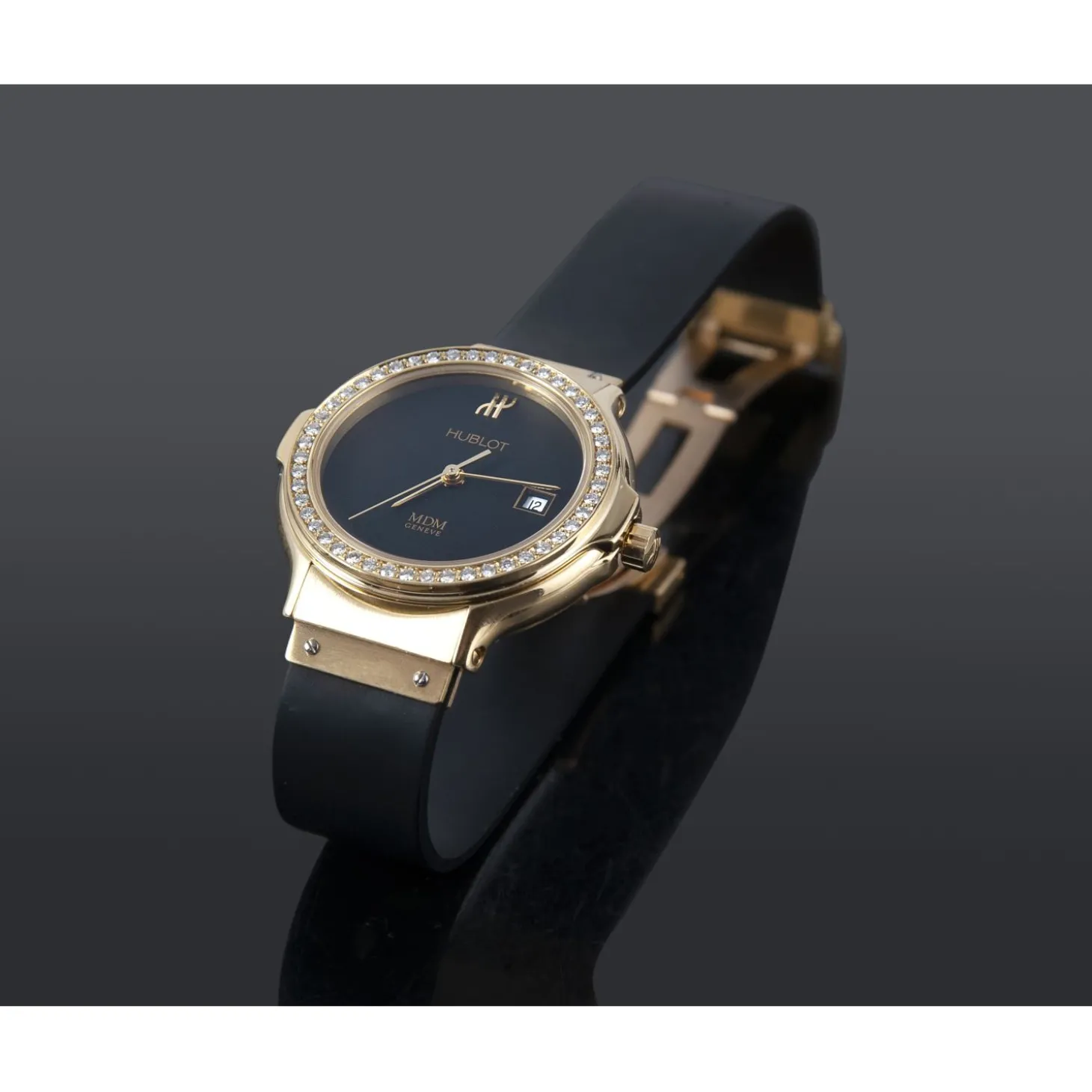 HUBLOT Classic señora oro amarillo y diamantes.