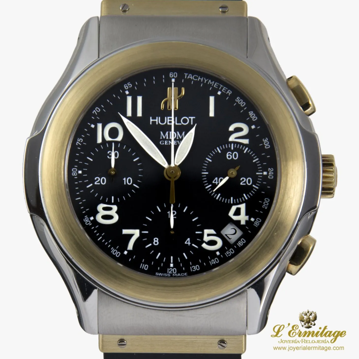 HUBLOT Elegant chronograph acero y oro automático caballero 40mm