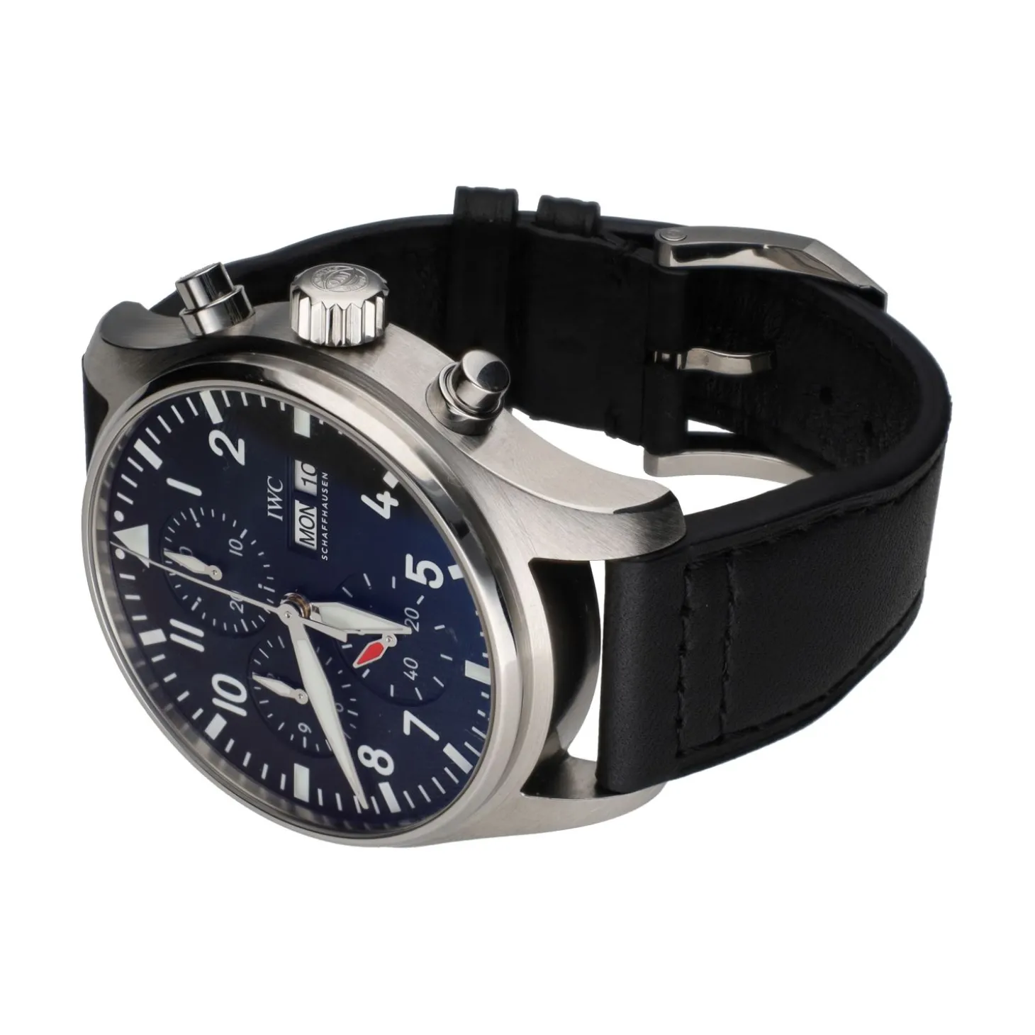 IWC Chronoraph pilots day date acero 43mm.