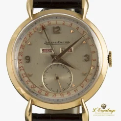 JAEGER-LECOULTRE Antiguo chrono triple date  oro amarillo.
