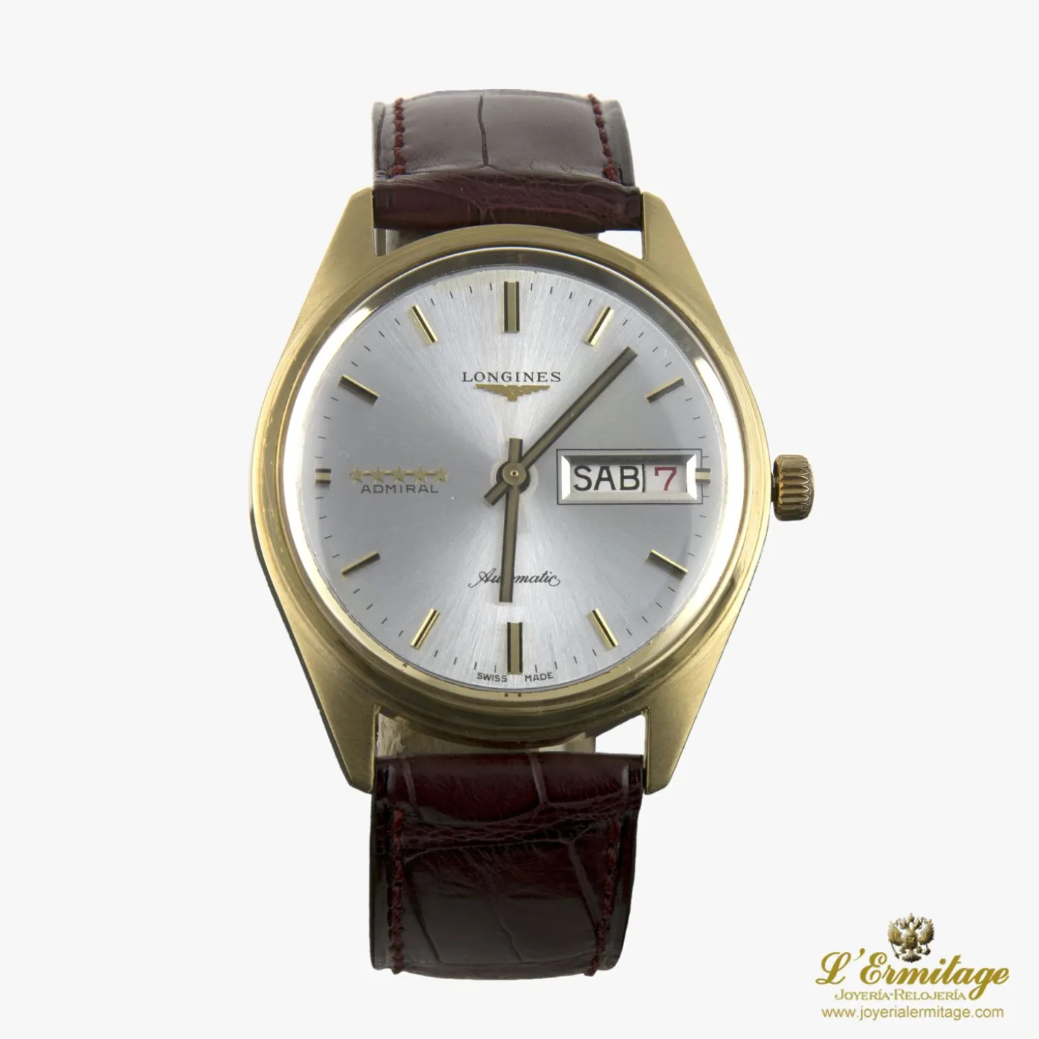 LONGINES Admiral day-date oro amarillo automático caballero 35mm