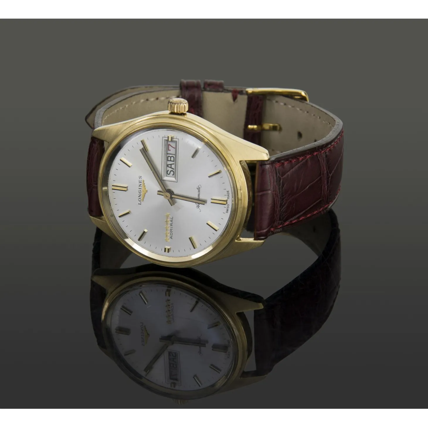 LONGINES Admiral day-date oro amarillo automático caballero 35mm