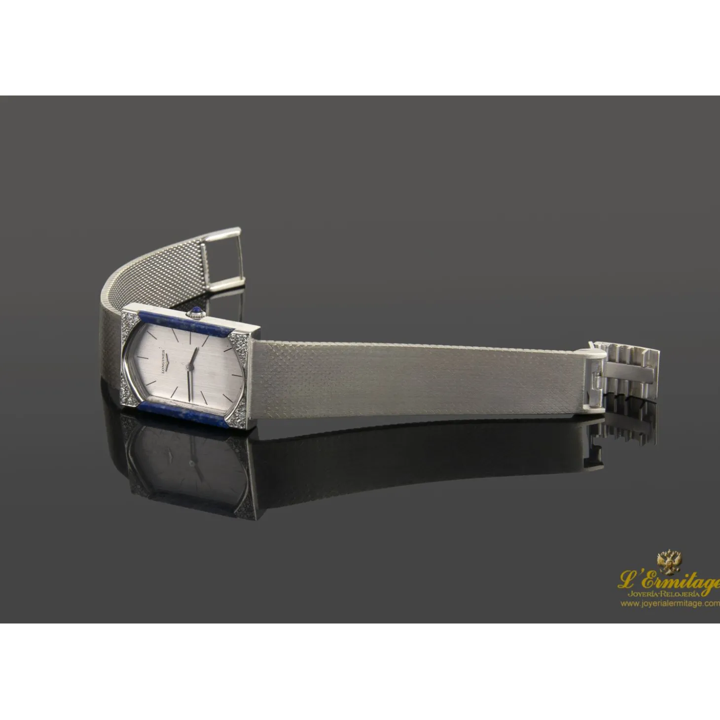 LONGINES Rectangolo diamond lapizlazuli