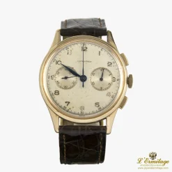 LONGINES Vintage chronograph oro amarillo cuerda manual caballero 38mm