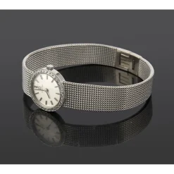 OMEGA Classic oro blanco y diamantes cuerda manual señora 20mm