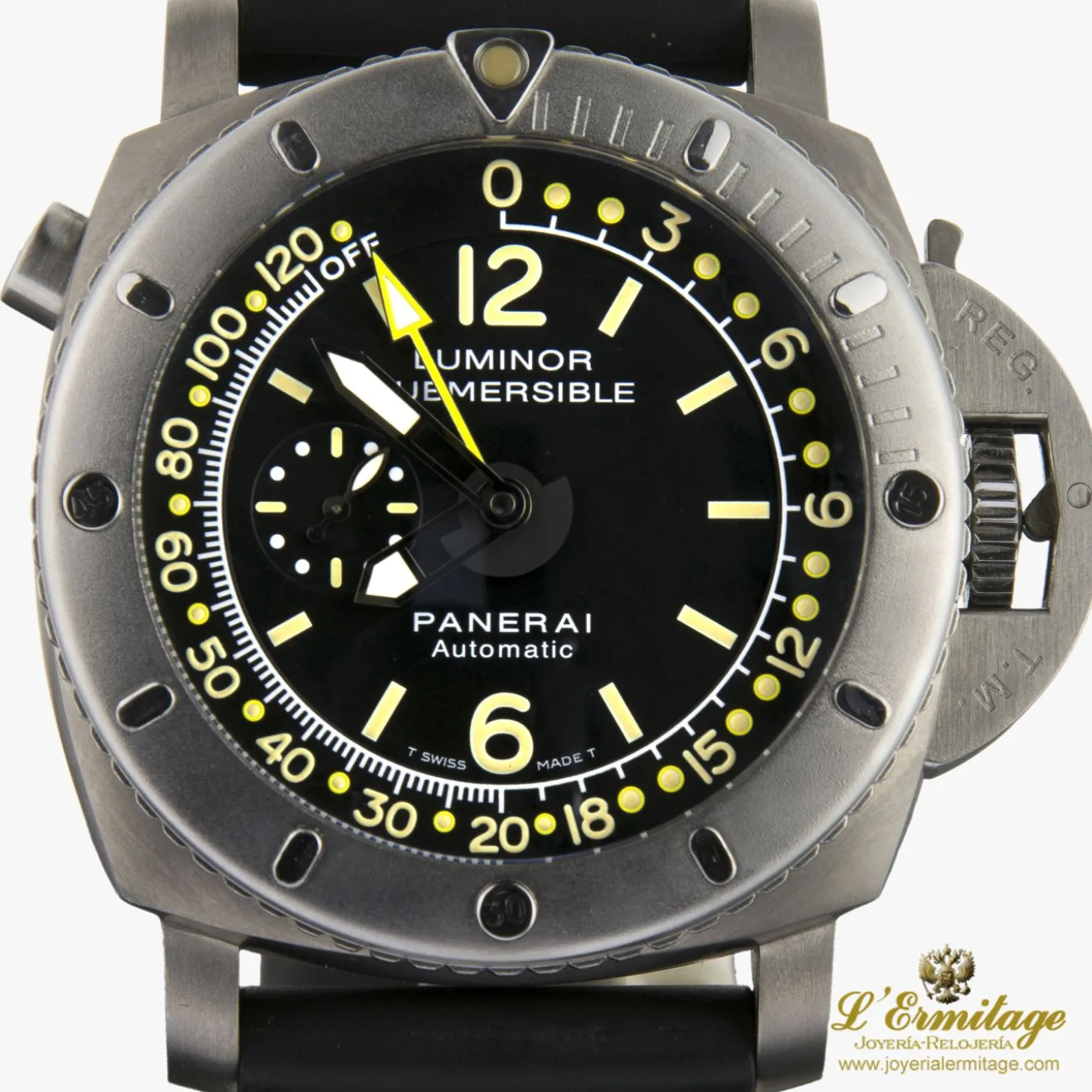 PANERAI Depth gauge submersible luminor 1950 titanio