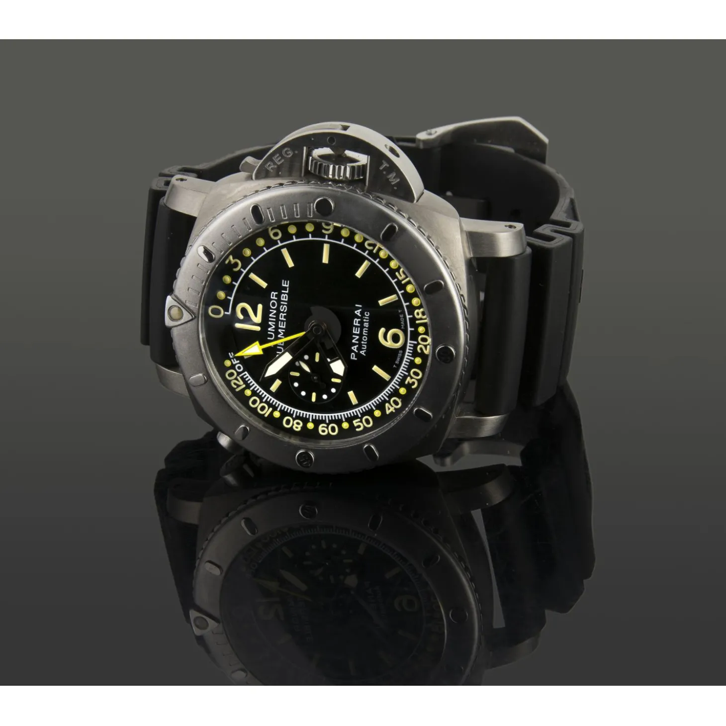 PANERAI Depth gauge submersible luminor 1950 titanio