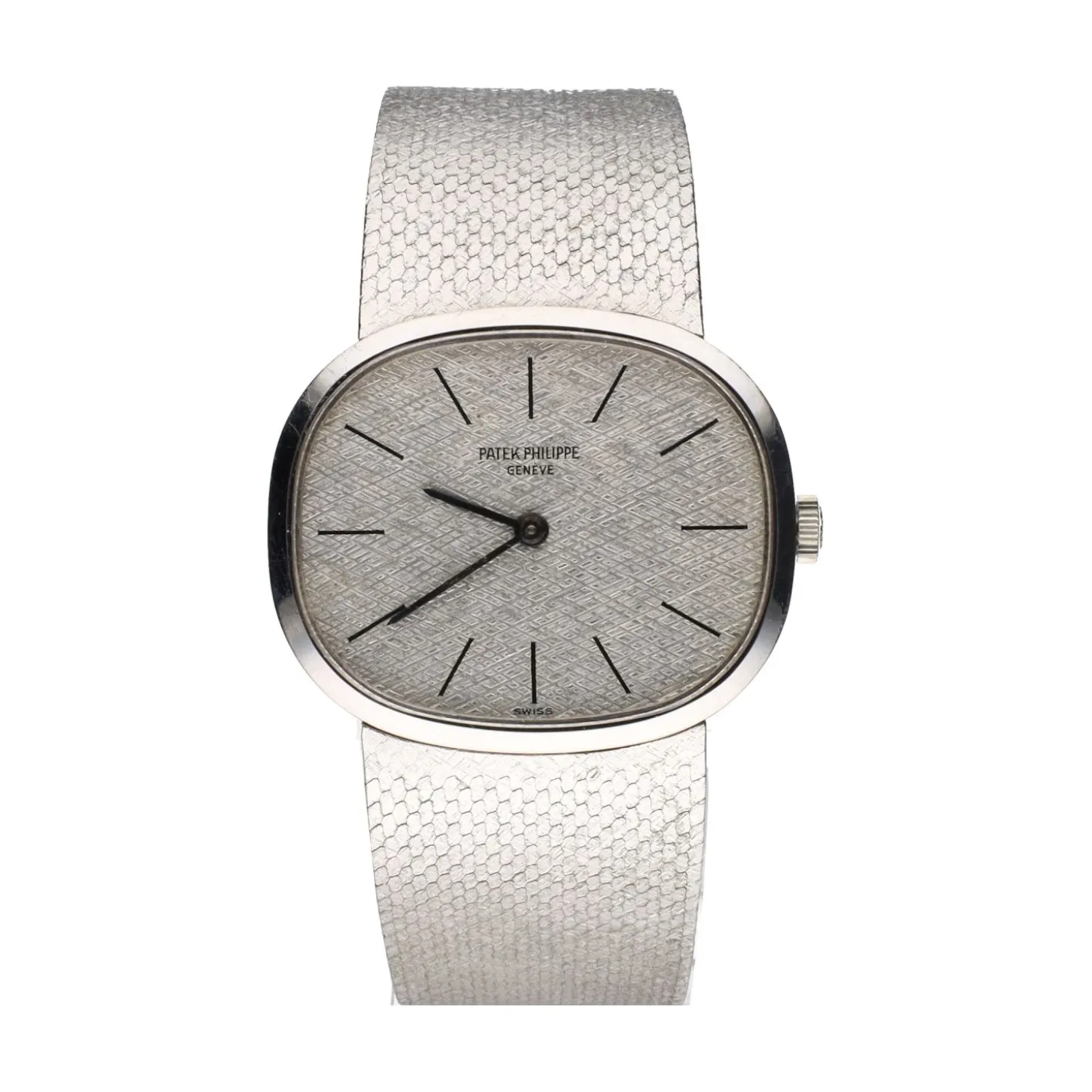 PATEK PHILIPPE Ellipse oro blanco caballero 32mm. Medida pulsera 16,5cm.
