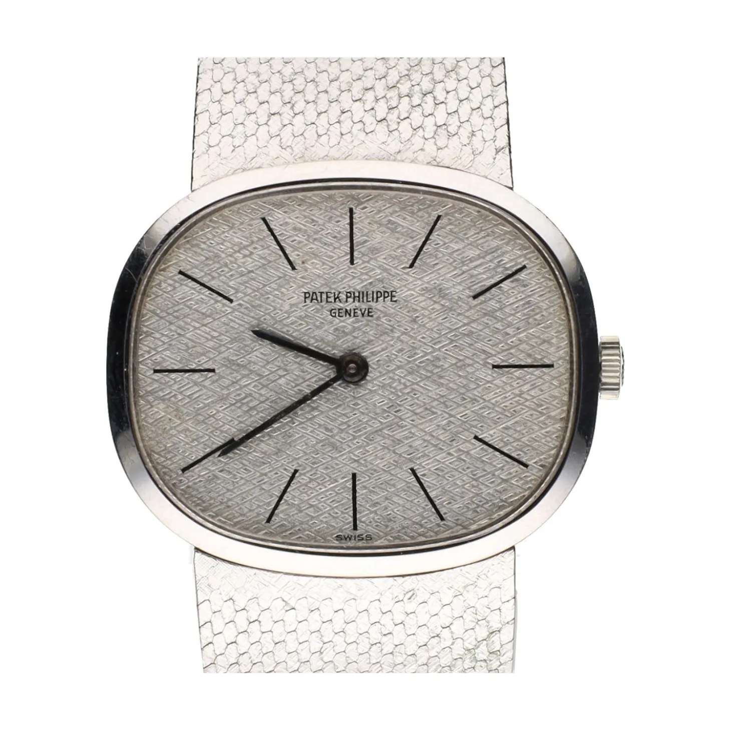 PATEK PHILIPPE Ellipse oro blanco caballero 32mm. Medida pulsera 16,5cm.