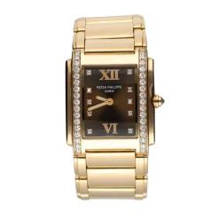 PATEK PHILIPPE Twenty-4 oro rosa diamonds.