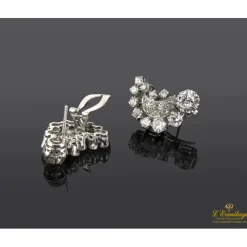 PENDIENTES Pendientes antiguos oro blanco y diamantes naturales.
