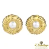 PENDIENTES Pendientes antiguos oro amarillo y media perla