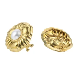 PENDIENTES Pendientes antiguos oro amarillo y media perla