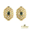 PENDIENTES Pendientes antiguos oro amarillo esmeralda y diamantes