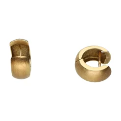 PENDIENTES Pendientes argolla ancha abierta en oro amarillo.