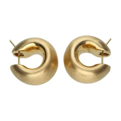 PENDIENTES Pendientes argollas anchas en oro amarillo.