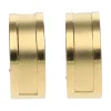 PENDIENTES Pendientes argollas en oro amarillo con cierre omega.