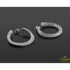 PENDIENTES Pendientes aro oro blanco y diamantes