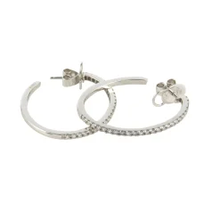 PENDIENTES Pendientes aros oro blanco y diamantes