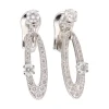 PENDIENTES Pendientes bulgari colección elisa en oro blanco y brillantes.