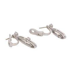 PENDIENTES Pendientes bulgari colección elisa en oro blanco y brillantes.
