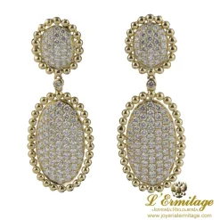 PENDIENTES Pendientes colgantes oro amarillo y diamantes
