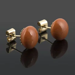 PENDIENTES Pendientes coral oro amarillo