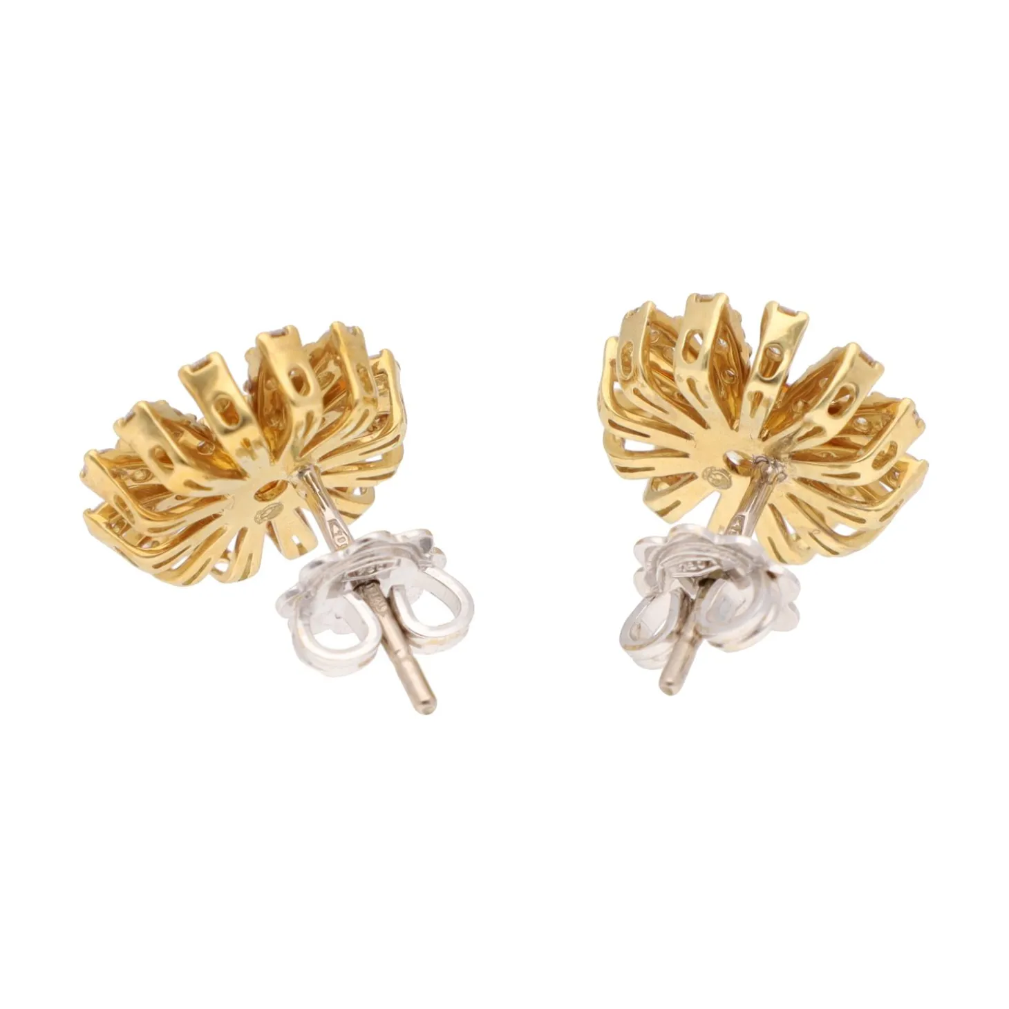 PENDIENTES Pendientes damiani en oro amarillo, citrinos y diamantes.