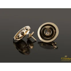 PENDIENTES Pendientes de la colección happy diamonds en oro amarillo con diamantes.