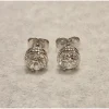 PENDIENTES Pendientes dormilonas en oro blanco y brillantes. Peso 3,79, color h, pureza vs1.