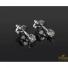 PENDIENTES Pendientes dormilonas oro blanco y diamantes.