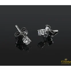 PENDIENTES Pendientes dormilonas oro blanco y diamantes.