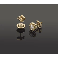PENDIENTES Pendientes dormilonas oro amarillo y diamantes