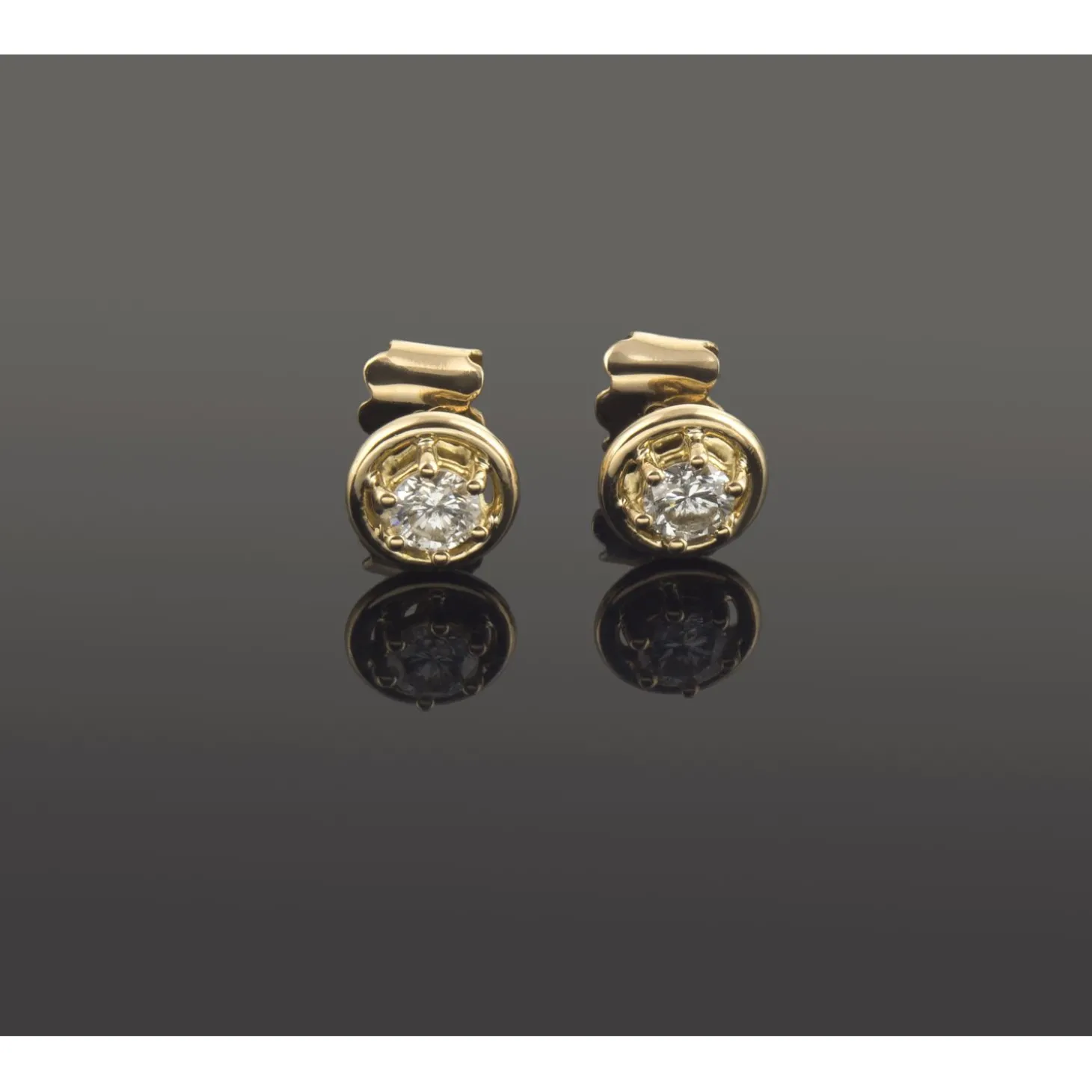 PENDIENTES Pendientes dormilonas oro amarillo y diamantes