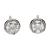 PENDIENTES Pendientes dormilonas en oro blanco con brillantes.