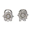 PENDIENTES Pendientes en oro blanco con brillantes.
