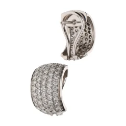 PENDIENTES Pendientes en oro blanco con brillantes.
