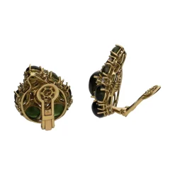 PENDIENTES Pendientes en oro amarillo con cuarzos y brillantes.
